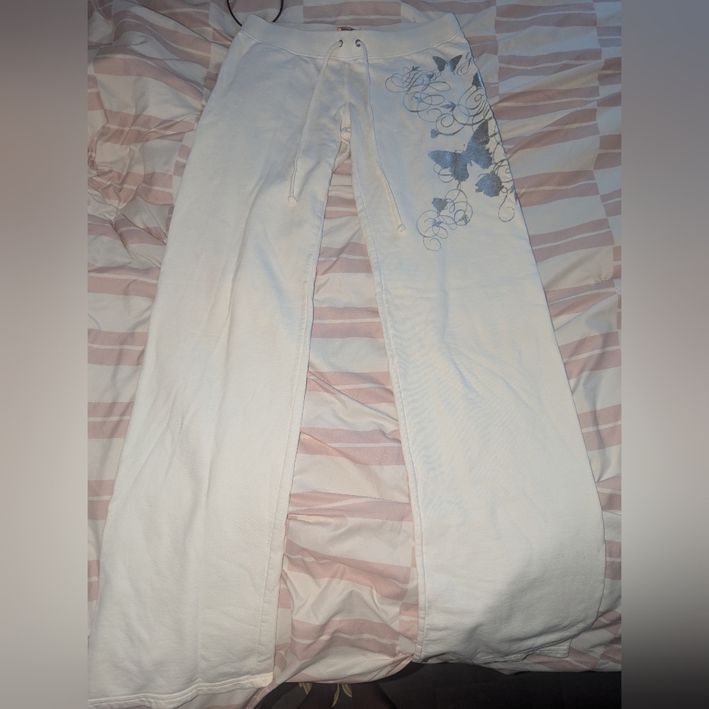 Juicy couture track pants "off white"